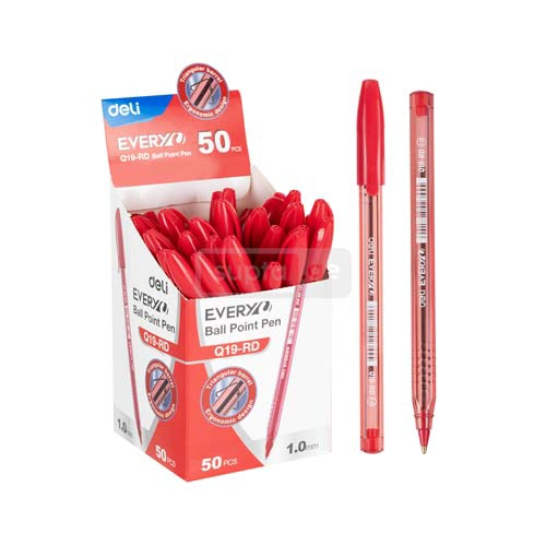 DELI Red Pen with 1,0mm Bullet Tip G19-RD 1*25pcs